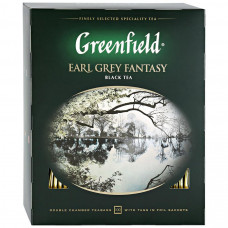 Чай Greenfield Earl Grey Fantasy черный с ароматом бергамота 100 пакетиков по 2 г