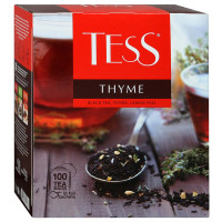 Чай Tess Thyme черный с чабрецом и цедрой лимона 100 пакетиков по 1.5 г