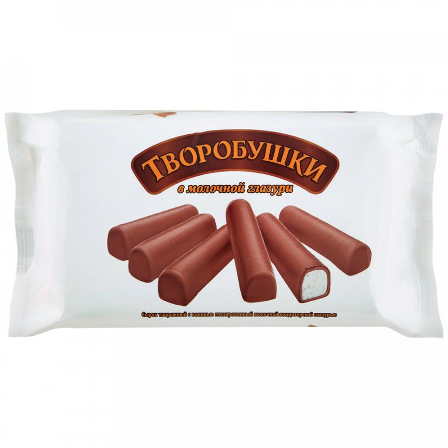 Сырок Творобушки творожный с ванилью глазированный молочной кондитерской глазурью 21% 180 г