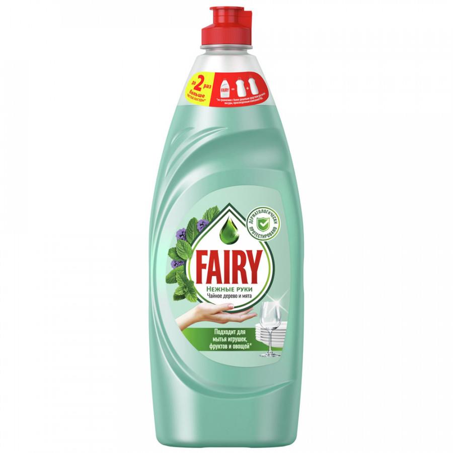 Средство для мытья посуды Fairy Нежные руки Чайное дерево и мята 650 мл