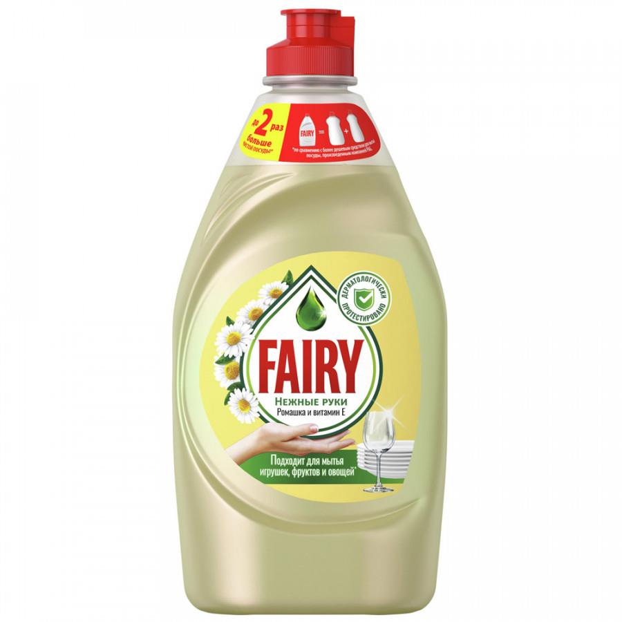 Средство для мытья посуды Fairy Нежные руки Ромашка и витамин Е 450 мл
