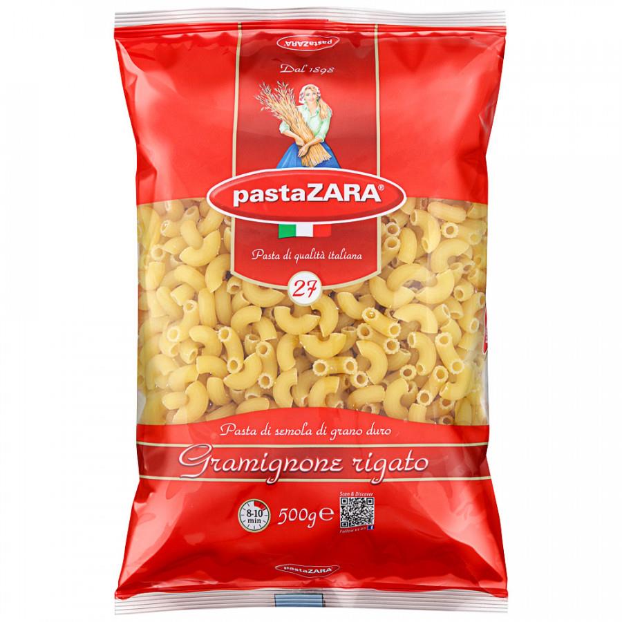 Макаронные изделия Pasta Zara №27 Рожок рифленый маленький 500 г