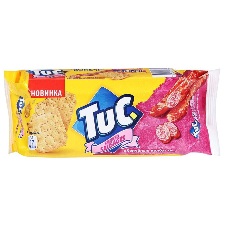 Крекер Tuc со вкусом Копченые колбаски 100г