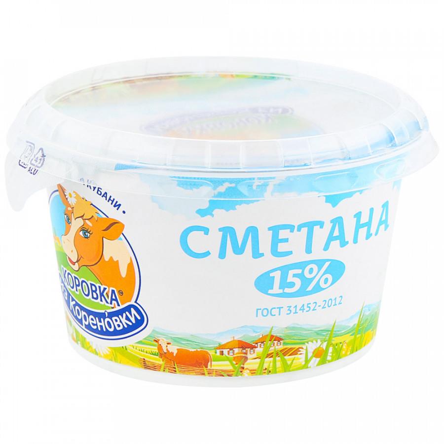 Сметана Коровка из Кореновки 15% 180 г
