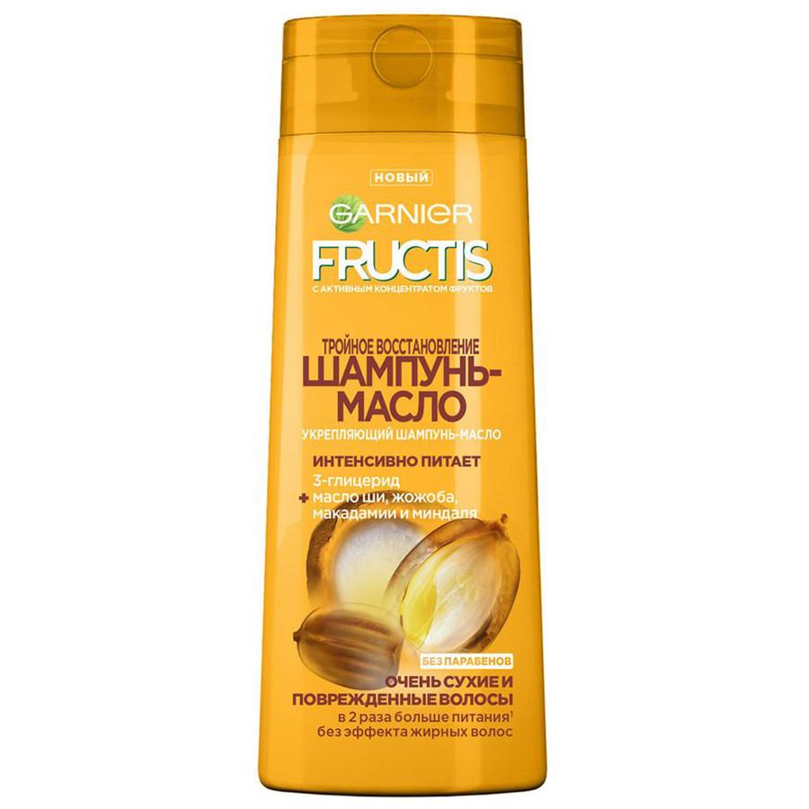 Шампунь-масло для волос Garnier Fructis Тройное Восстановление 3 в 1 400 мл