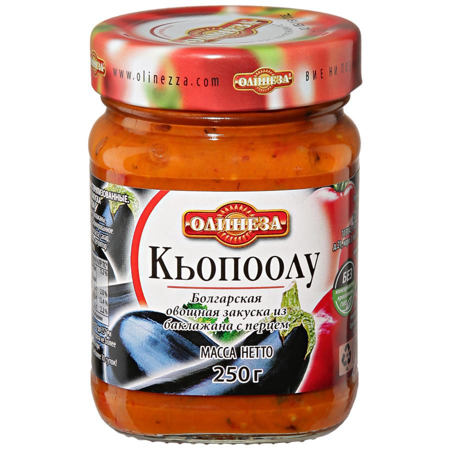 Закуска Олинеза Кьопоолу Овощная из баклажана с перцем 250 г