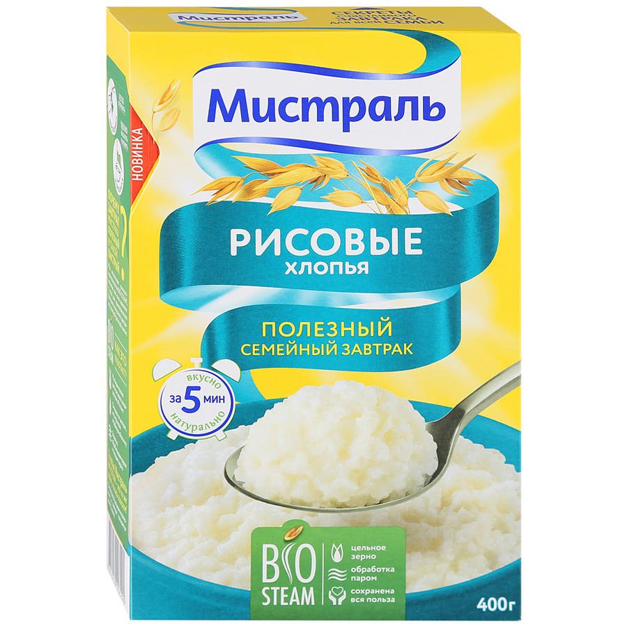 Хлопья Мистраль рисовые 400 г