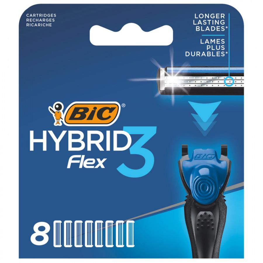 Кассеты сменные для бритья Bic Flex 3 Hybrid (8 штук)