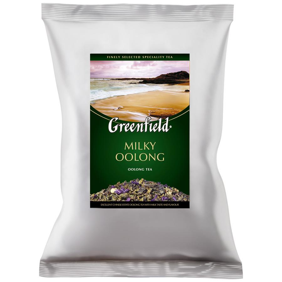 Чай Greenfield Milky Oolong зеленый листовой с ароматом молока и лепестками мальвы 250 г