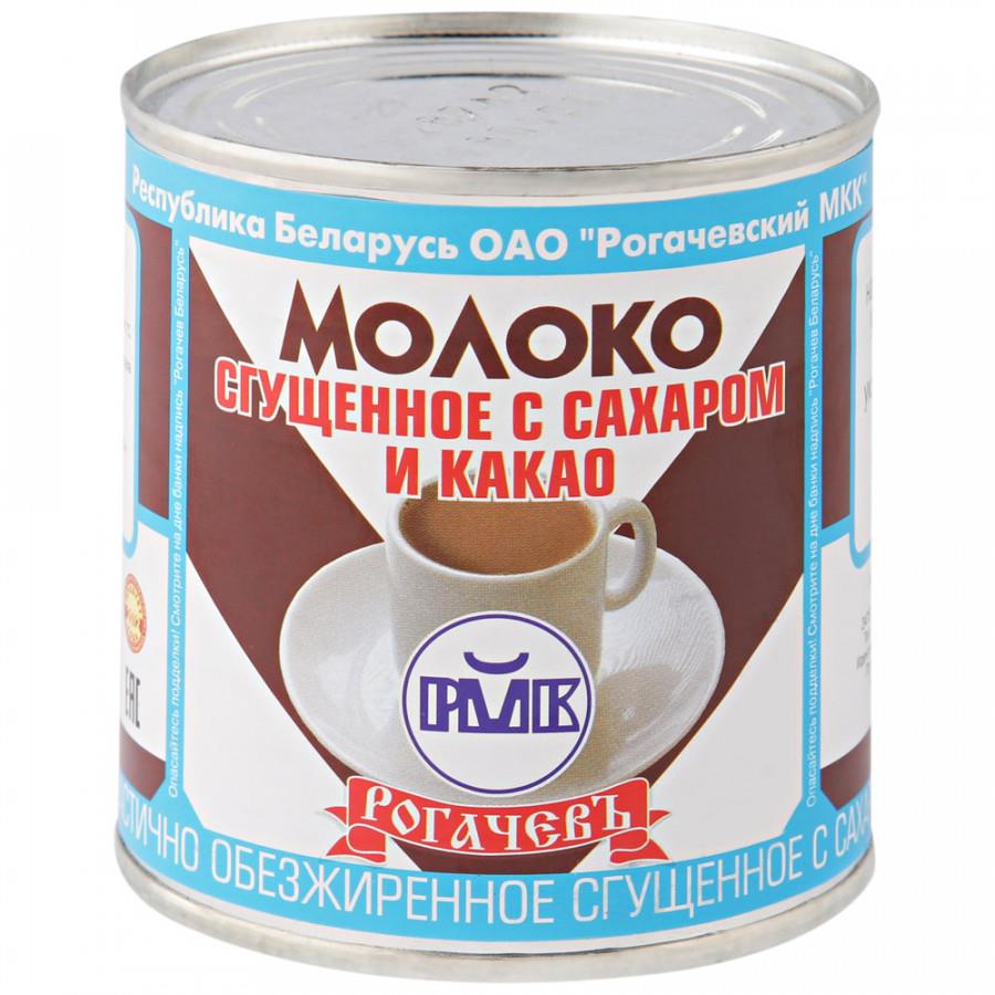 Молоко Рогачевъ сгущенное с сахаром и какао 7.5% 380 г