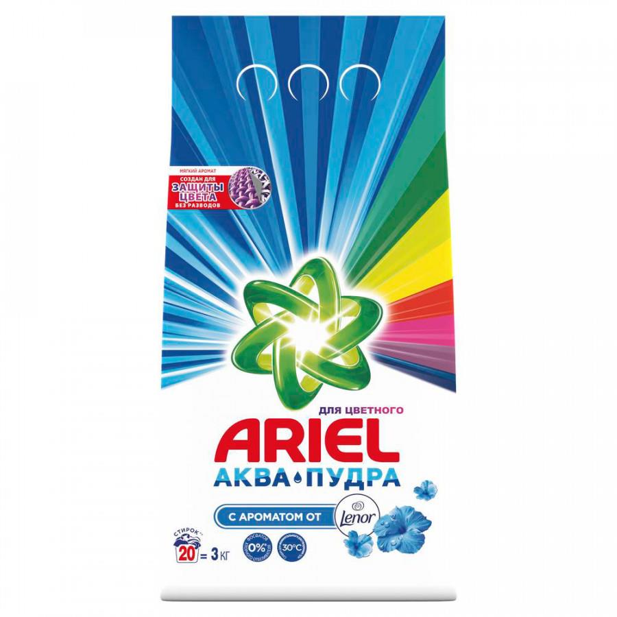 Стиральный порошок Ariel Touch of Lenor Fresh Аква Пудра автомат 3 кг