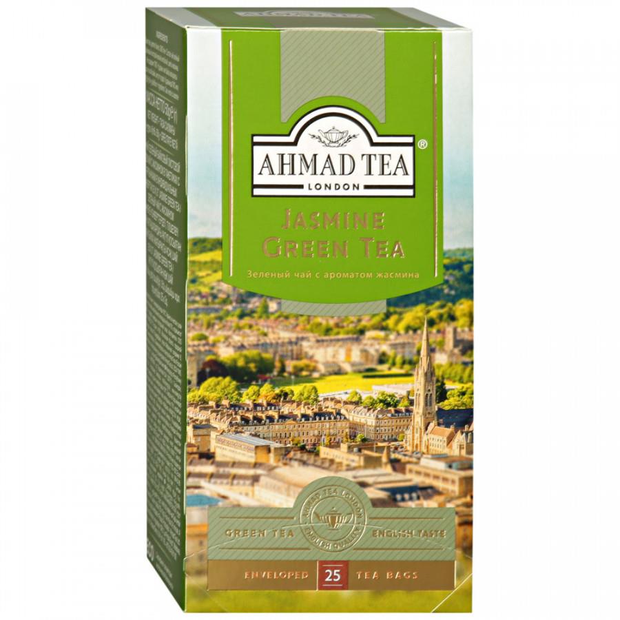 Чай Ahmad Tea Jasmine Green Tea зеленый листовой с жасмином 25 пакетиков по 2 г