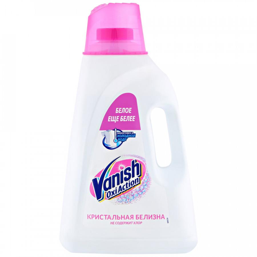 Пятновыводитель Vanish Oxi Action Интеллект Plus Кристальная белизна для белого белья жидкий 3 л
