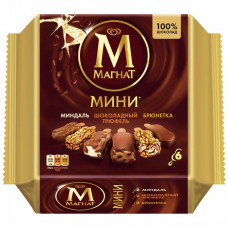 Мороженое Магнат Мини эскимо из 6 штук по 49 г (3 вида по 2 штуки)