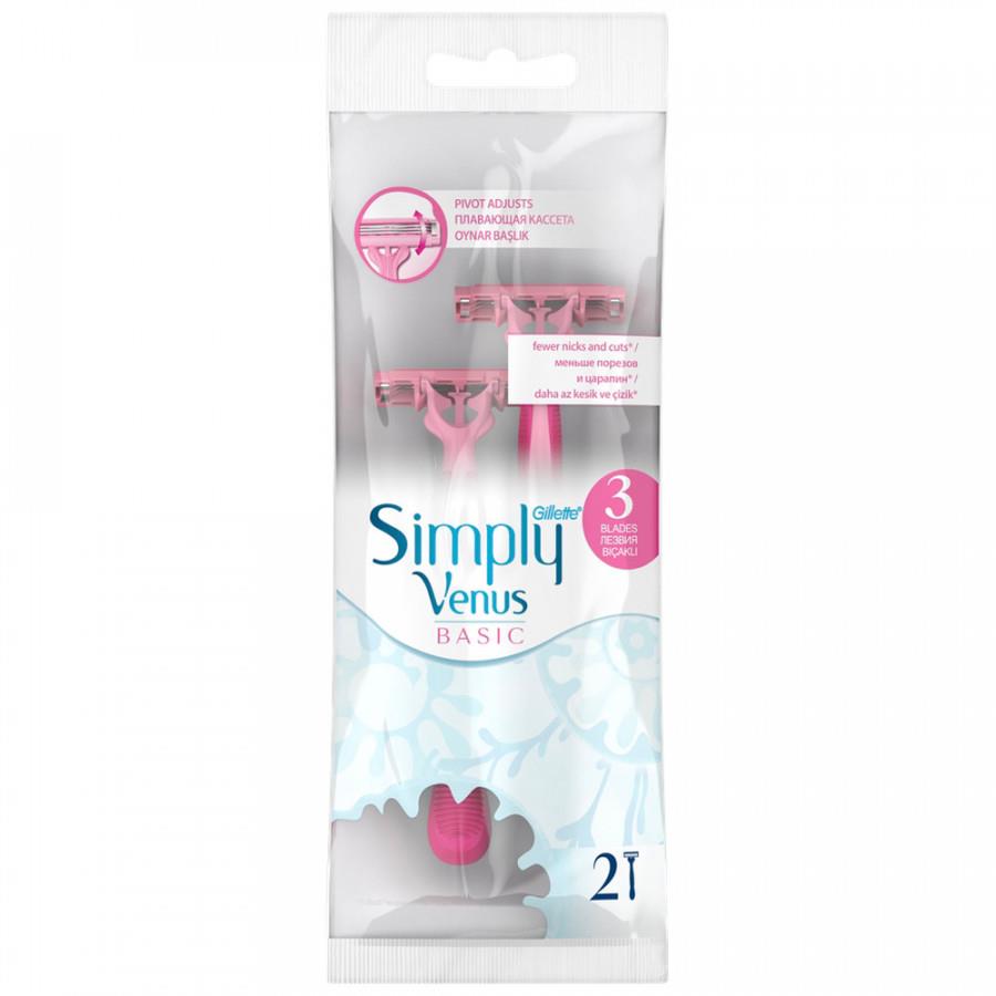 Бритва Gillette Simply Venus 3 Basic одноразовая (2 штуки)