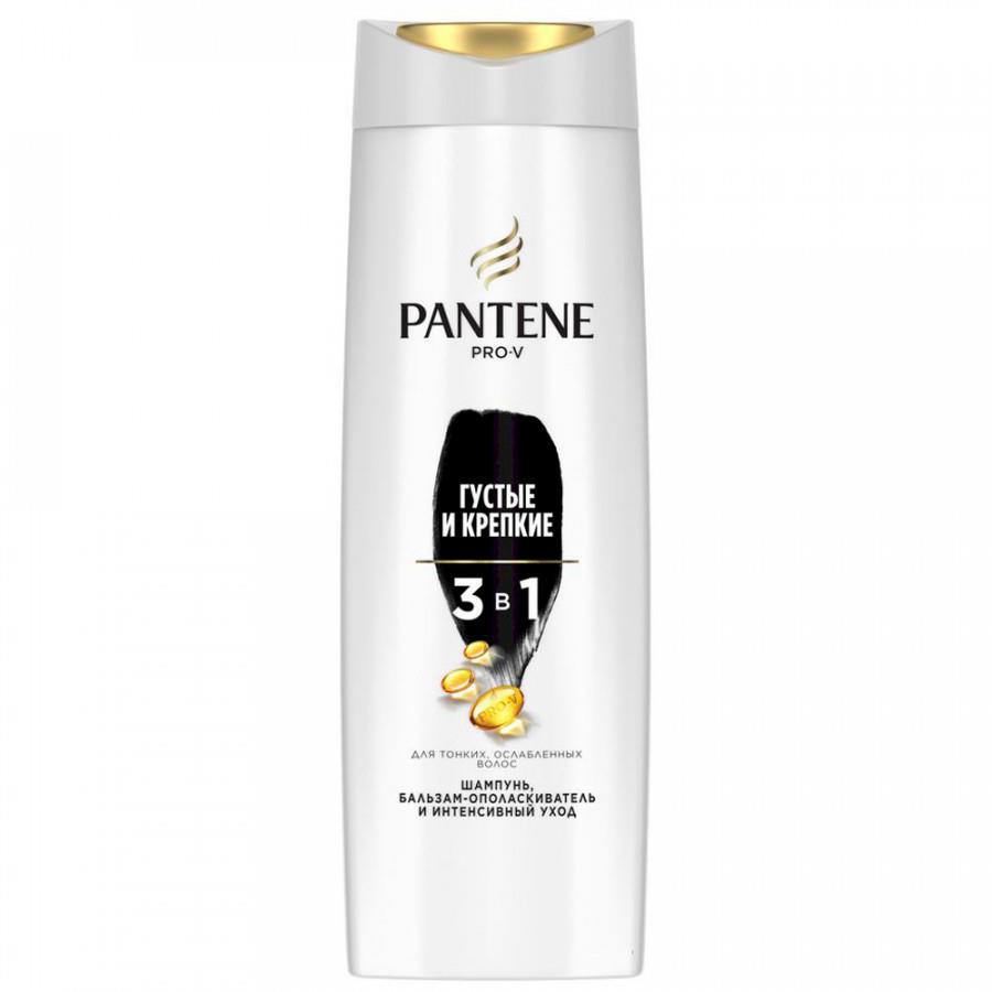 Шампунь для волос Pantene Густые и крепкие 3 в 1 360 мл