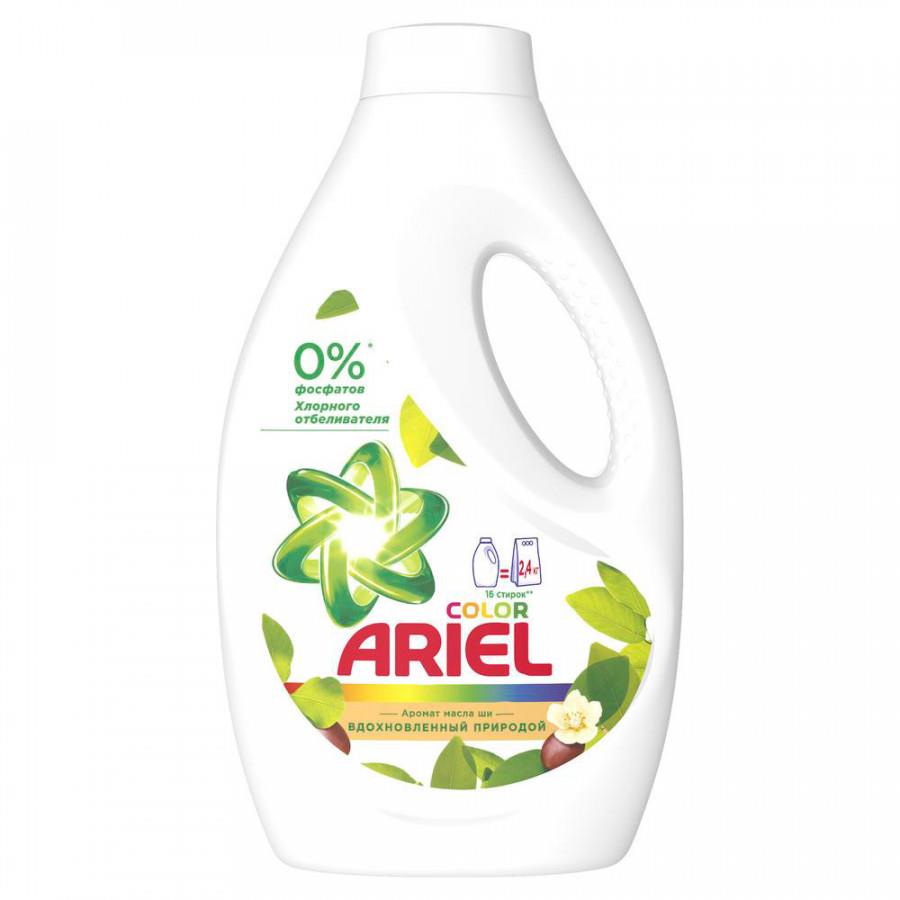 Средство для стирки Ariel Color с ароматом масла ши для цветного белья жидкий гель-концентрат 1.04 л