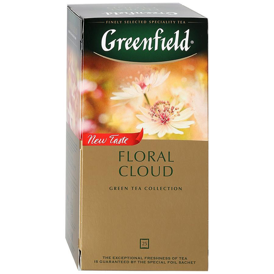 Чай Greenfield Floral Cloud зеленый с ароматом бузины 25 пакетиков по 1.5 г