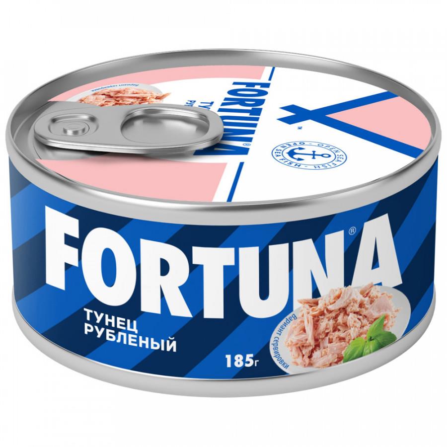 Тунец Fortuna рубленый в собственном соку 185 г