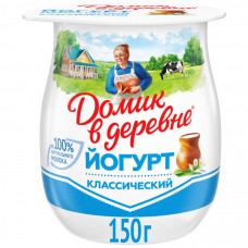Йогурт Домик в деревне натуральный термостатный классический 3.7% 150 г