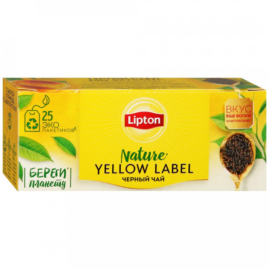 Чай Lipton Yellow Label черный 25 пакетиков по 2 г