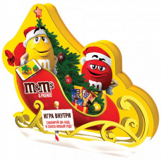Подарочный набор конфет M&Ms & friends Новогодние сани 325 г