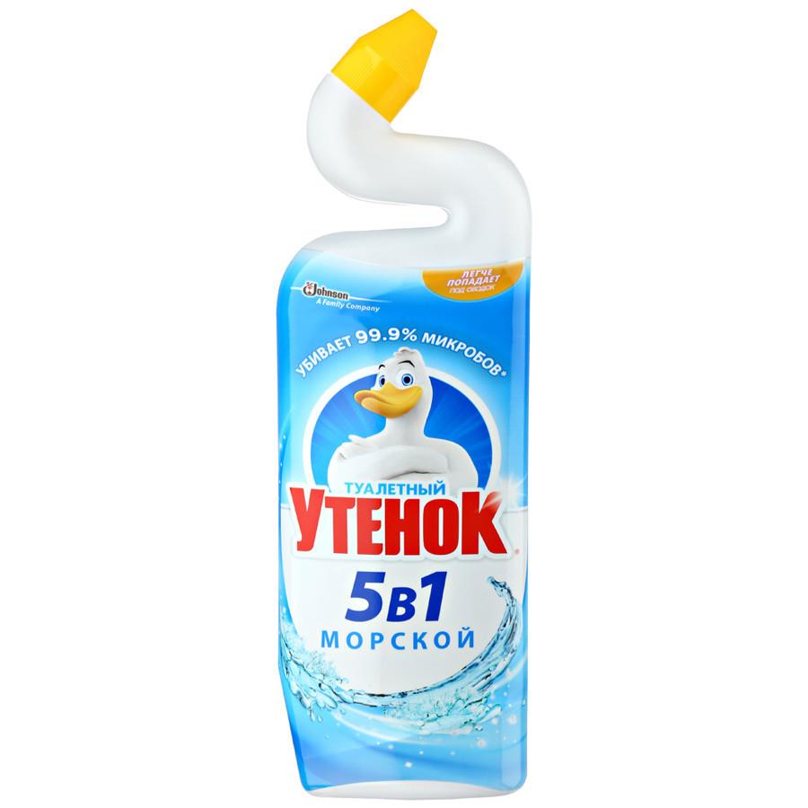 Средство чистящее для унитаза Туалетный утенок Морской 5 в 1 гель 500 мл