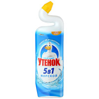 Средство чистящее для унитаза Туалетный утенок Морской 5 в 1 гель 900 мл