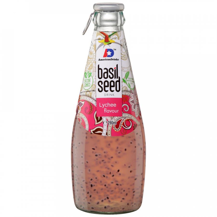 Напиток American Drinks Basil Seed Фантастический Личи сокосодержащий безалкогольный 0.29 л