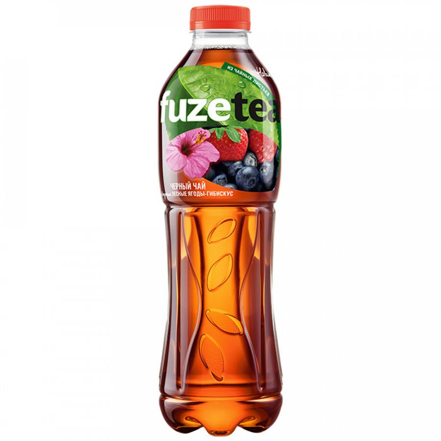 Чай холодный черный FuzeTea со вкусом Лесные ягоды-Гибискус 1 л