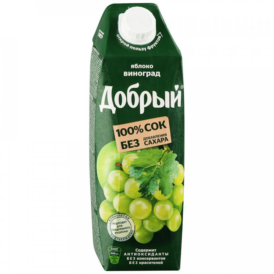 Сок Добрый Яблочно-виноградный 1 л