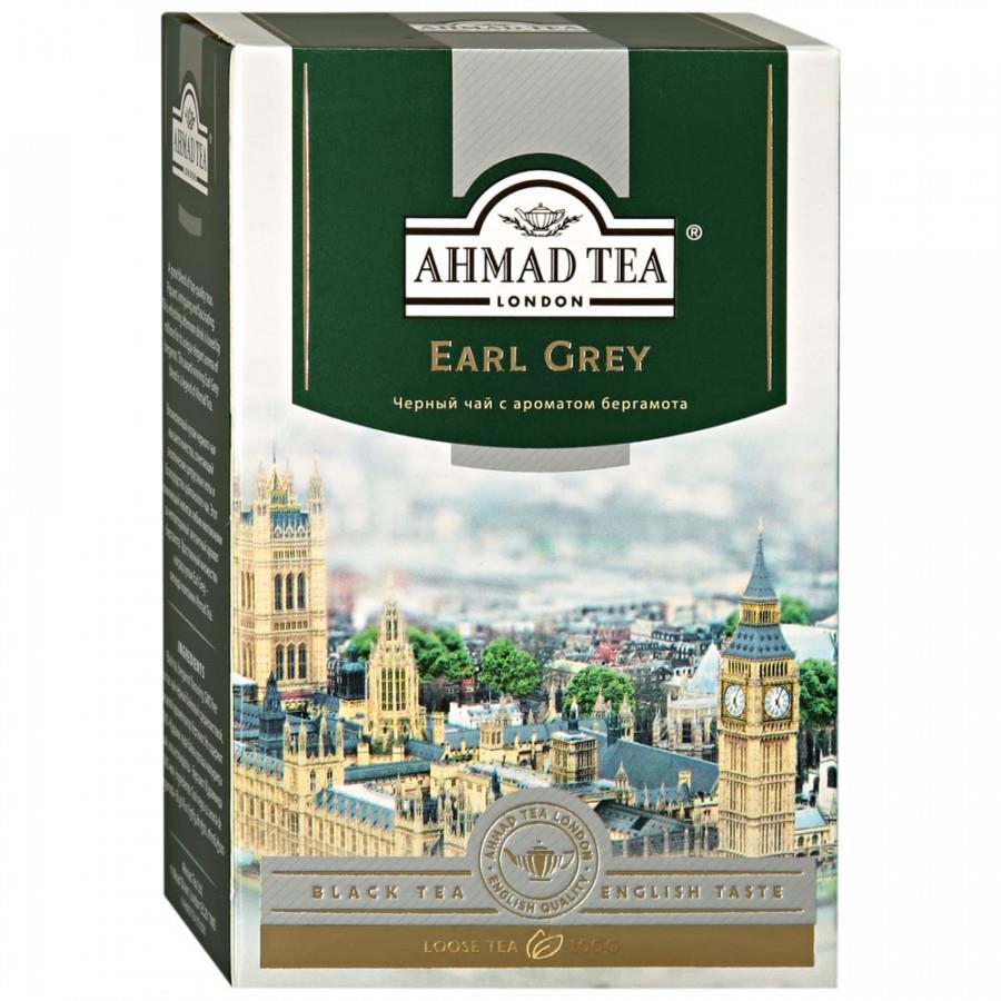 Чай Ahmad Tea Earl Grey черный листовой со вкусом и ароматом бергамота 100 г