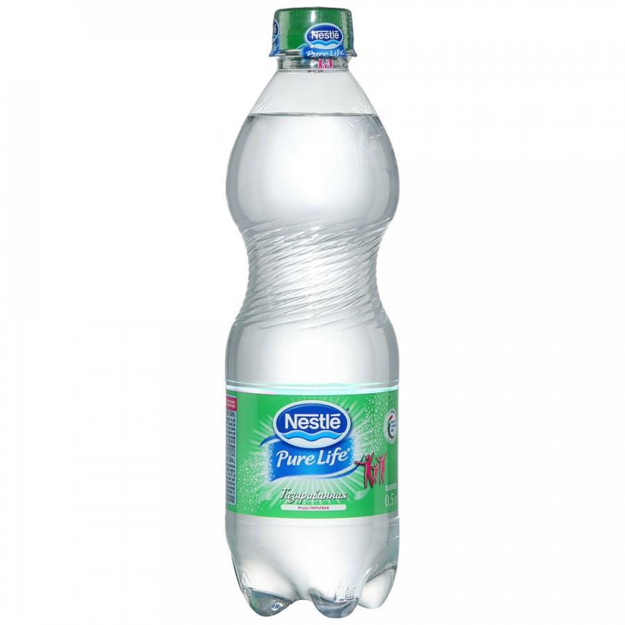 Вода питьевая Nestle Pure Life газированная 0.5 л