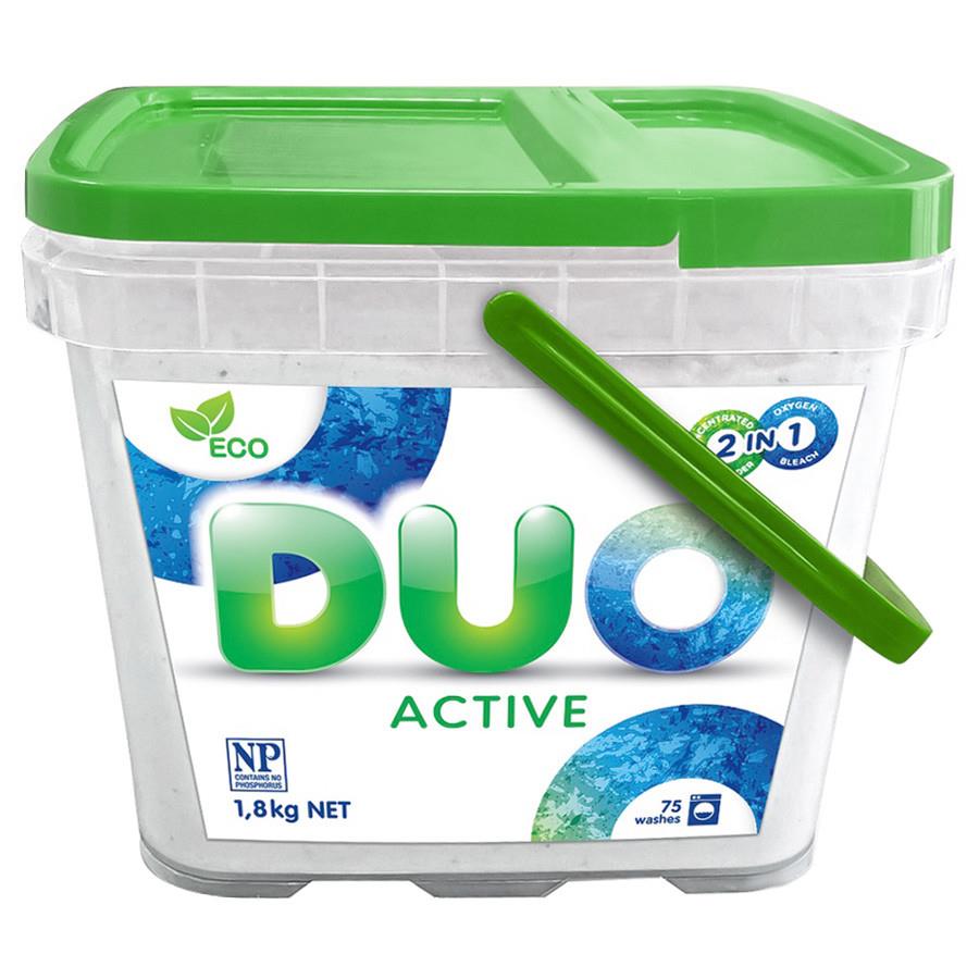 Стиральный порошок Duo Active универсальный концентрированный 1.8 кг