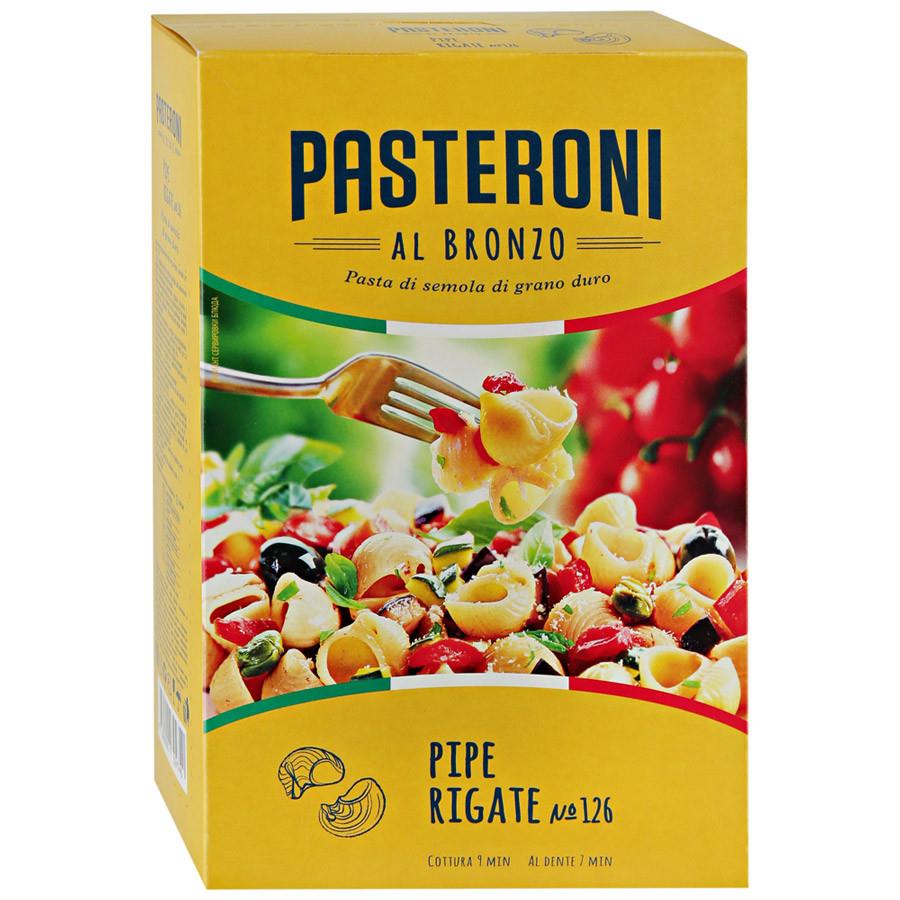 Макаронные изделия Pasteroni Pipe Rigate №126 400 г