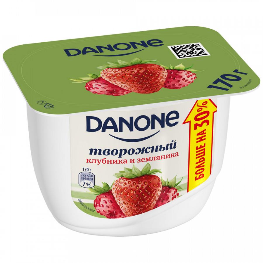 Творожок Danone с клубникой и земляникой 3.6% 170 г