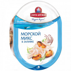 Коктейль из морепродуктов Санта Бремор Морской микс в заливке 180 г