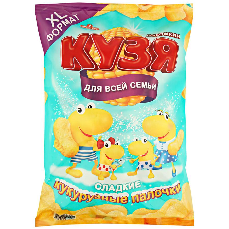 Кукурузные палочки Кузя Лакомкин с сахарной пудрой 190 г