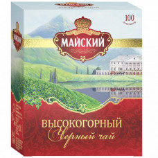 Чай Майский Высокогорный черный 100 пакетиков по 2 г