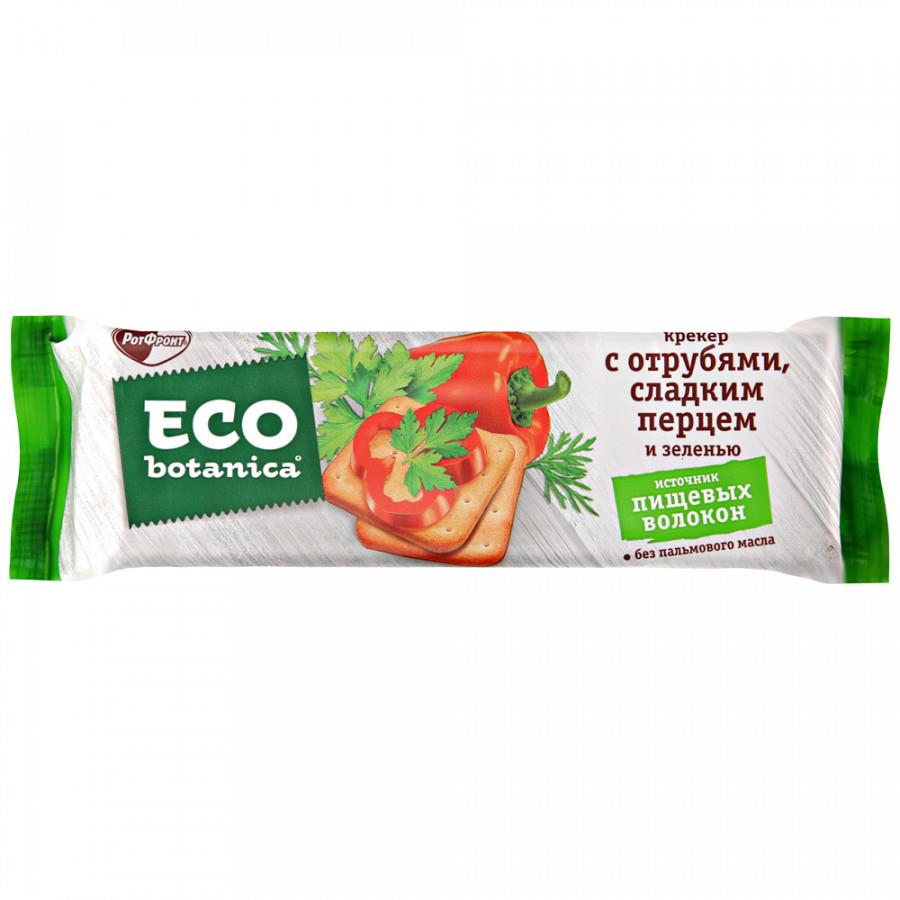 Крекер Рот Фронт Eco botanica с отрубями сладким перцем и зеленью 175 г