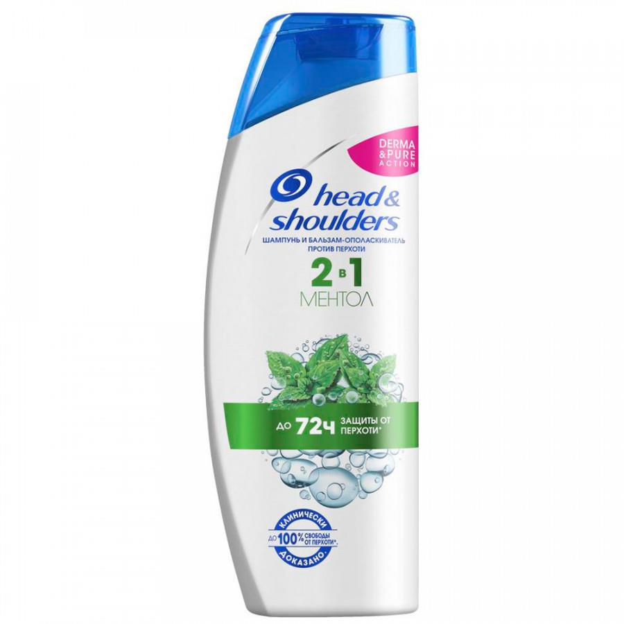 Шампунь для волос Head & Shoulders против перхоти Ментол 2 в 1 400 мл