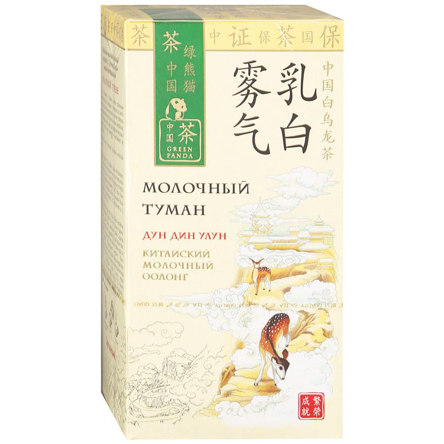 Чай Green Panda (Зеленая Панда) Молочный Туман Дун Дин зеленый мелкий 25 пакетиков по 2 г