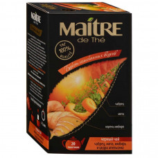 Чай Maitre de The Букет изысканных вкусов черный гранулированный с чабрецом и мятой 20 пакетиков по 1.5 г