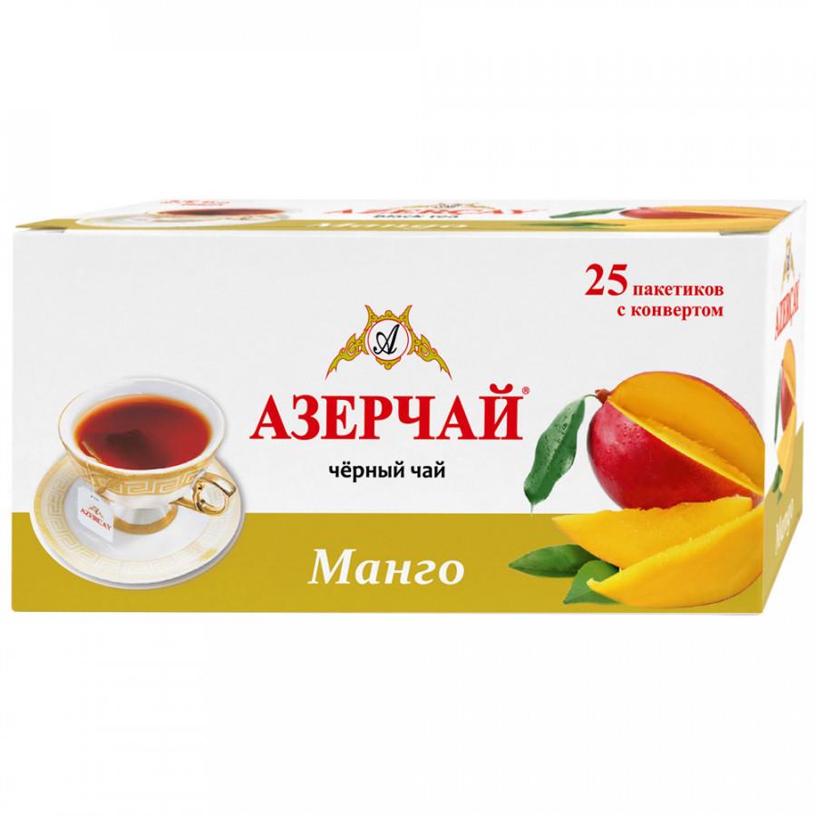 Чай Азерчай черный с манго 25 пакетиков по 1.8 г