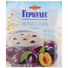 Каша овсяная Русский продукт моментального приготовления Геркулес 4 злака с черносливом 35 г