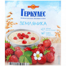 Каша овсяная Русский продукт моментального приготовления Геркулес с земляникой 35 г