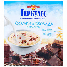 Каша овсяная Русский продукт моментального приготовления Геркулес с шоколадом и молоком 35 г