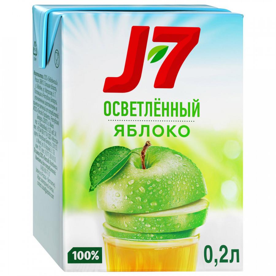 Сок J7 Яблоко осветленный 0.2 л