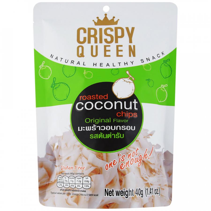 Чипсы Crispy Queen кокосовые оригинальные 40 г