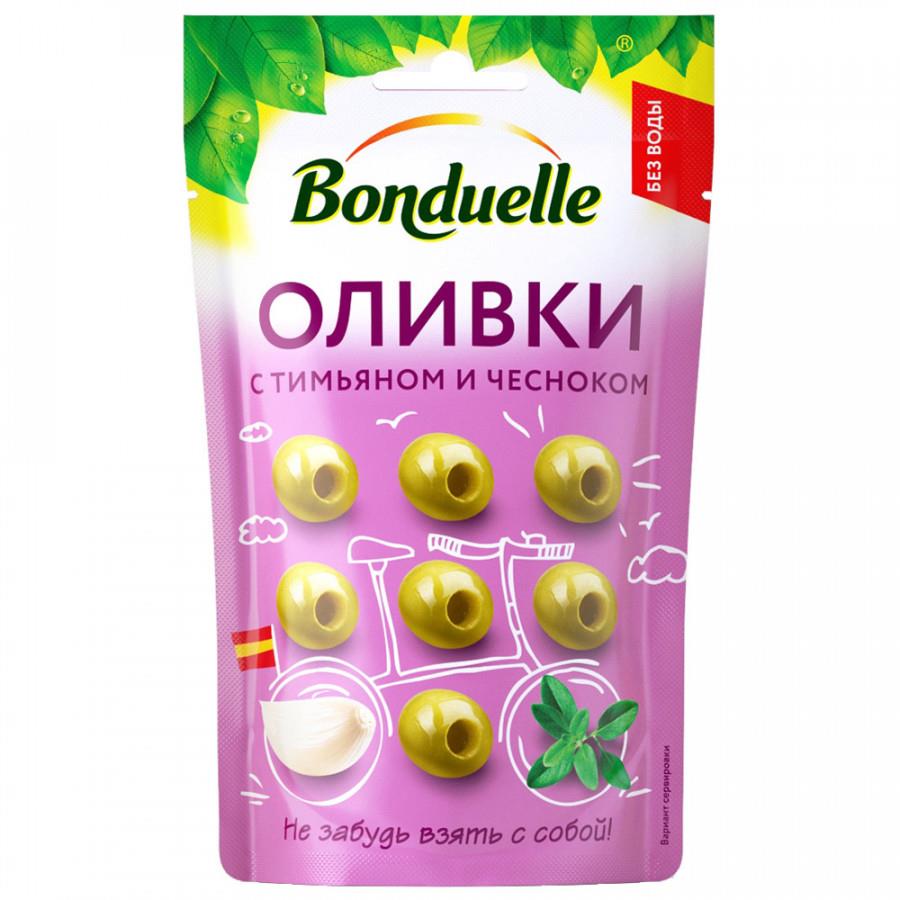 Оливки Bonduelle с тимьяном и чесноком 215 мл